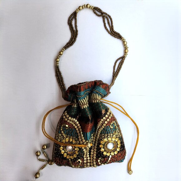 Source Unknown Handbags - FWP- Beaded Potli Bag